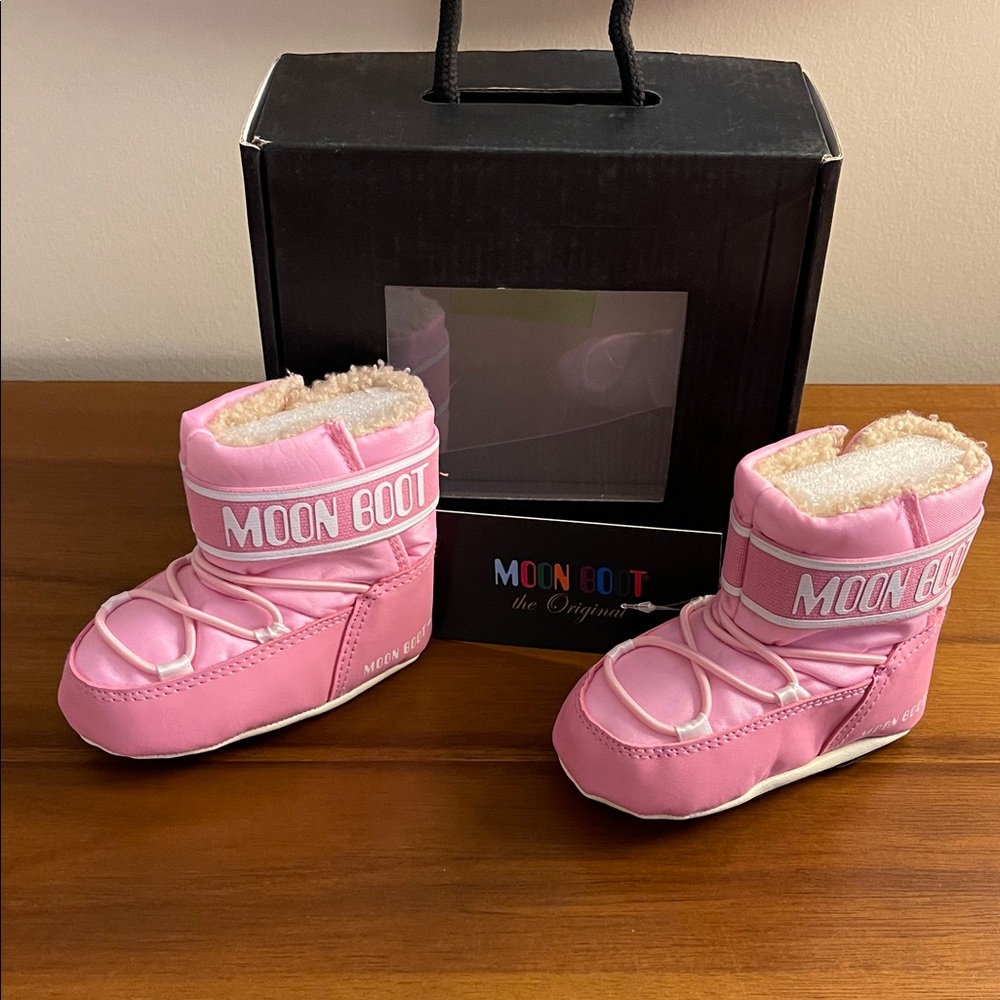 Moon Boot Kids Pink Winter Boots
